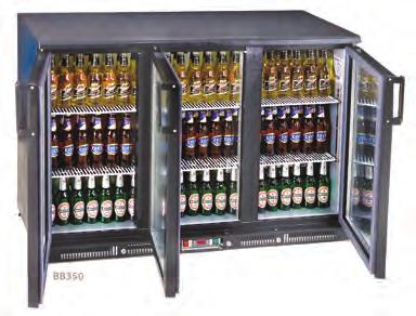 SOĞUTMA EKİPMANLARI / Refrigerator Equipments Bar Buzdolapları Bar Refrigerators Bar Buzdolapları Bar Refrigerators İç gövde gri PVC kaplı galvaniz sac. Dış gövde siyah PVC kaplı galvaniz sac.