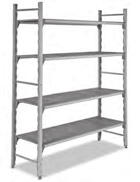 İSTİFLEME - TAŞIMA - YER IZGARALARI Stowing - Transport - Floor Filters Alüminyum Ayaklı Polipropilen Raflar Polipropilen Shelves with Aluminum Foot Demonte İstif Rafları Portable Shelves Hijyenik