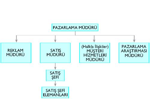 ORGANİZASYON ŞEMASI Organizasyon şeması; görevlerin organizasyon içindeki düzeyini, yerini ve bağlantılarını açıkça gösterir.