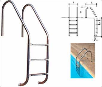PASLANMAZ MERDİVEN MONTAJI Havuzda kullanılacak paslanmaz çelikten imal merdiveniniz, havuz kurulumu