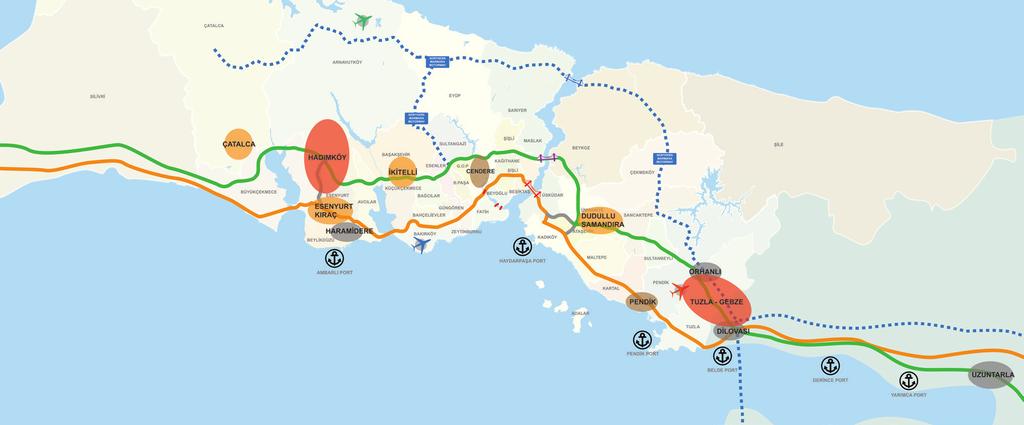 TALEP İstanbul ve Kocaeli illerini kapsayan Marmara Bölgesi Türkiye nin birincil lojistik pazarıdır.