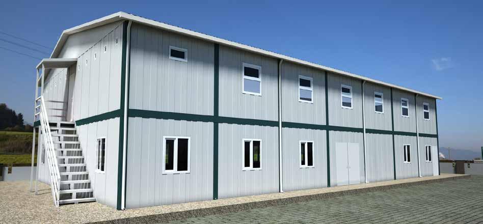 A A A A A A A A A A Grup Yemekhane lanları Group Mess Hall lans Grup Yemekhane ve Yatakhane 504 m 2 refabricated Mess Hall and Dormitory lans 504 m 2 Üst Kat lanı / First Floor (252m 2 ) Zemin kat /