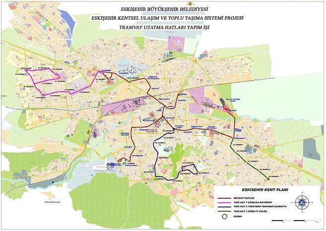 2011 yılında şehrimizde toplu taşıma hizmeti 166 adet özel halk otobüsü ve 29 adet belediye otobüsü olmak üzere toplam 195 adet otobüsle hizmet verilmiştir.