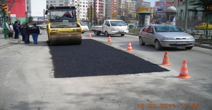 Yol İşleri Şube Müdürlüğü ekiplerince, Büyükşehir Belediyemizin sorumlu olduğu yollarda altyapı kurumlarının çalışma yaptığı yerler ile hava şartları nedeniyle bozulan asfalt kaplamalarda 25.