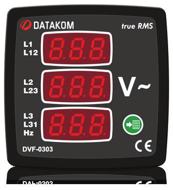 Enerji Kalitesi / Volt / Frekansmetreler ÖZELLİKLER 0.00TL DVF 00-7 76.