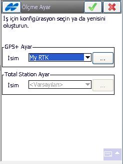 SABİTİN KURULMASI RTK (ALIM VE APLİKASYON) ALIM Topsurvey programı kısa yolu çift tıklanarak çalıştırılır. İş aç penceresi açılır. Arzu edilirse var olan bir iş dosyası seçilip aç tuşuna basılır.