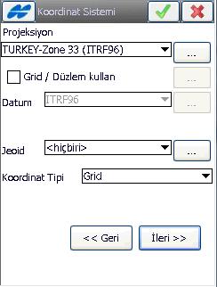 Böylece Dosya formatı seçin bölümüne kaydedilmiş olan format eklenmiş olur ve o seçilmelidir. İleri tuşuna basılır.