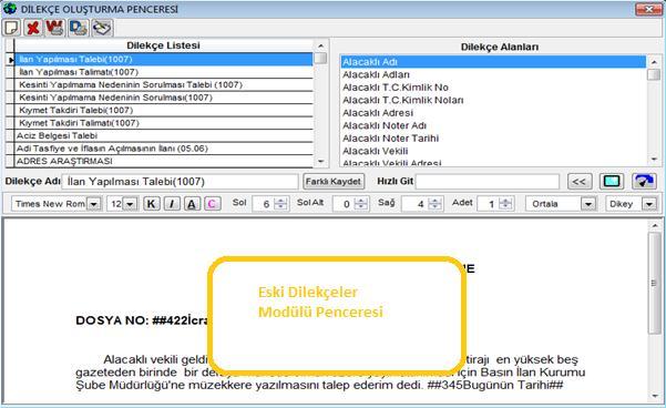 25 2.12.2 Yeni Dilekçe, Talep, Talimat Nasıl Hazırlanabilir?? 1. Dilekçeler bölümünde yeni dilekçe ekle ( ) butonuna tıklandığında boş bir dilekçe penceresi açılacaktır. 2.Hazırlanmak istenilen dilekçenin adı dilekçe ismi alanına yazılır ve herhangi bir gruba kaydedilmek isteniyorsa dilekçe grubu alanından ilgili grup seçilir.