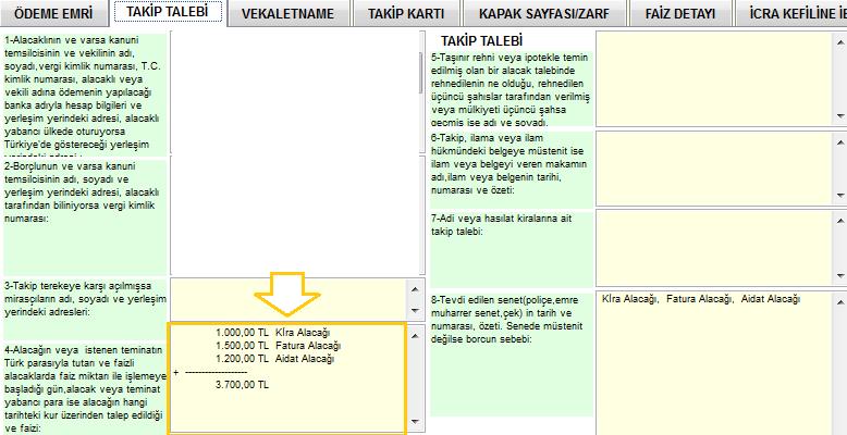 Şayet alacak kalemlerinin TT/ÖE de ayrı ayrı görünmesi isteniyorsa aşağıda ki adımlar izlenmelidir; 1.