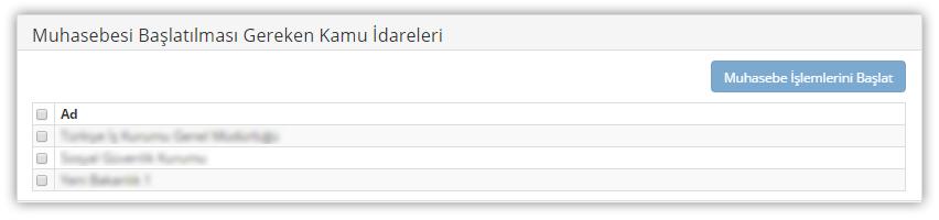 Hesap Planı Türü alanından eklenecek taslak kaydın Ortak veya kamu idaresi hesap planından hangisine yönelik olduğu seçilir.