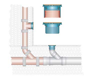 (SML) pipe work. DALLMER Temizleme Kapağı Stausafe R Sisteme temizlik gözü olarak yerleştirilir.