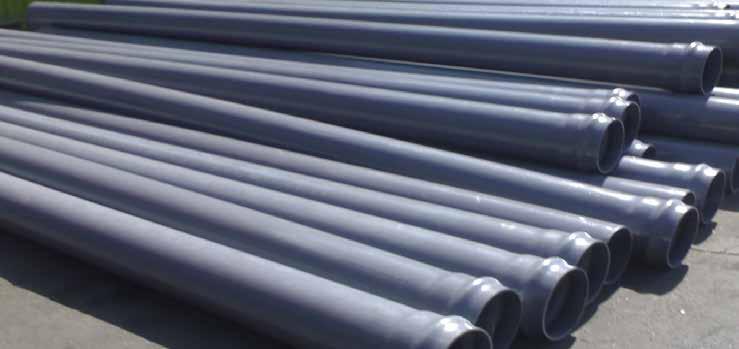 UPVC pipes TS 274-2 EN 1452-2 32 40 50 6040 6045 6050 40 45 50 1,5 1,6 1,9 1,5 1,5 1,9 2,4 1,9 2,3 2,9 Çap (mm) PN 4 BAR 6 BAR 10 BAR 16 BAR Kesim Boyu (mm) Muf Boyu (mm) Et Kalınlığı (mm) Muflu