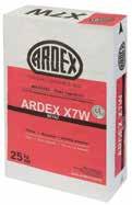 SERAMİK YAPIŞTIRICILARI ARDEX X 7 G FLEX ARDEX X 7 W FLEX Fleks Seramik Yapıştırıcısı Çimento esaslı. Gri / Beyaz İç ve dış mekanlarda, duvarda ve zeminde.