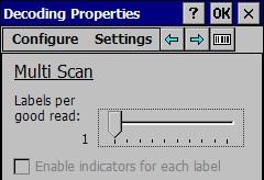 Enable picklist : - Target mode : Okutma işleminin ne zaman yapılacağının belirlenmesini sağlar.