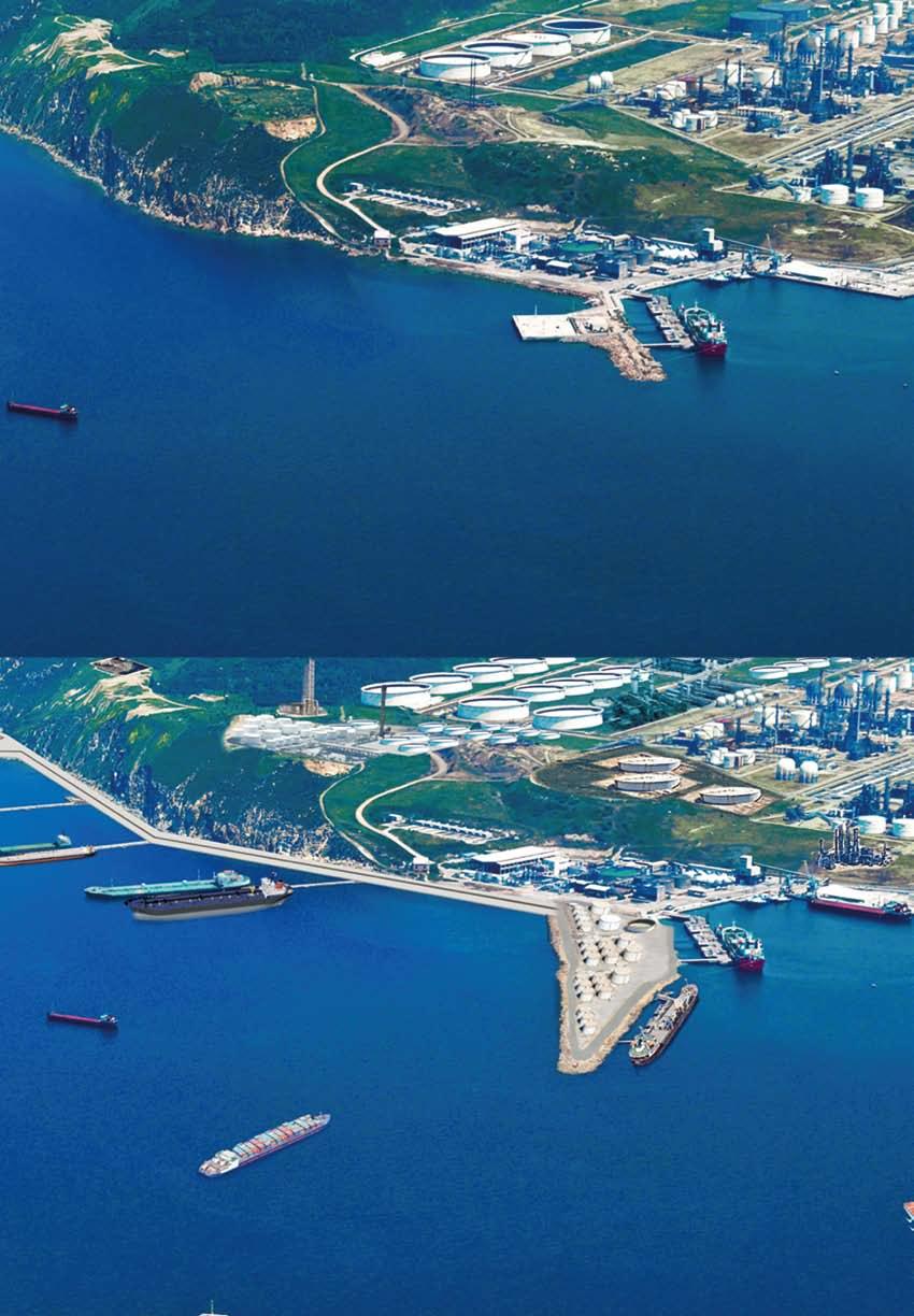 VALUE-SITE 2023 VİZYONUNUN LOJİSTİK ADIMI: PETKİM KONTEYNER LİMANI n Petkim Konteyner Limanı başlangıçta 1,5 Milyon TEU ve potansiyeli ile 4 Milyon TEU olan konteyner elleçleme kapasitesi Ege Bölgesi