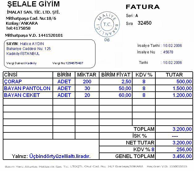 Faturaya itiraz süresi, söz konusu faturanın alındığı tarihten itibaren 7 gündür. İtirazın noter vasıtasıyla veya en azından iadeli taahhütlü mektupla yapılması uygundur.