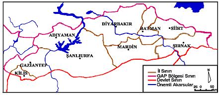 Haritası Şekil 3: GAP