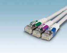 Endüstriyel Ethernet Factoryline Kablolu RJ45 FL patch kablolar için renk