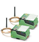 Endüstriyel Ethernet Factoryline Kablosuz Paralel sinyal iletimi Kablosuz MUX 16 dijital ve 2 analog sinyali iki yönlü olarak iletir.