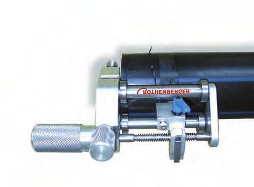 Profesyonel bu alet ile borunun üstündeki gerekli bölüm norma uygun olarak traşlanır. Boru boğma aleti (20-63 mm) No. 1099921 E199, 95 Boru boğma aleti (63-180 mm) No.