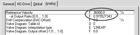 6 inc/devir) =,8789625 /inc 61461AXX 7.4.1 Velocity modu Velocity modunda ("Axis x_drive" altında) tahrik ünitesi olarak "Drive connected to KLXXX..." seçilir.