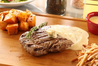 karabiber ile sunumu Mantar Soslu Bonfile Dana bonfile, mantar, demiglace sos ile Steak Diana