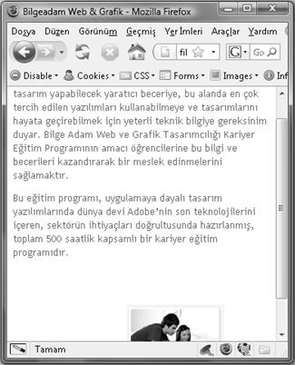 CSS Konumlandırma 2: Relative, Absolute ve Fixed Konumlandırma 145 Bir başka dikkat çeken nokta da, relative konumlandırmada varlığını koruyan eski hacim boşluğu, absolute konumlandırmada ortadan