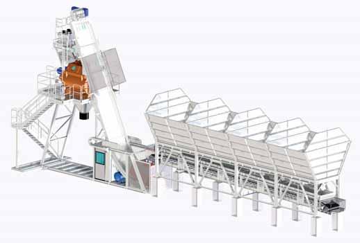 of Cover 4 set >Agrega Tartım Konveyörü / Aggregate Weighing Conveyor Genişlik / Width 1.200 mm 7.500 mm 15 Kw >Kova / Skip Hoist Kuru Yükleme Kap. / Dry Loading Capacity Maks.Yükleme Kap./Max.