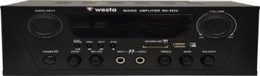 STEREO AMFİLER GÖRSELİ WA-501 WA-502UB WA-502US Giriş Voltajı : AC 220V / 50 Hz Güç : 2x15W Max.