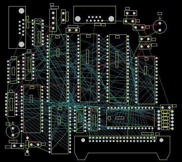 Rats Nest PCB tasarım programına transfer edilen tasarlanmış devrede bulunan elemanların pinleri arasındaki bağlantıları gösteren geçici gösterilen çizgilerdir.