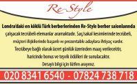 SERİ İLANLAR 17 Leytonstone da bulunan salonumuzda full time çalışacak işinde ciddi ve deneyimli berber Ücret 450-600 arası.