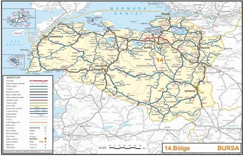 ŞEKİL 5. Planlama Alanı - TCK 14. Bölge Ağındaki Konumu. ŞEKİL 6. Planlama Alanı - Yerel Ulaşımdaki (TCK 141. Şube) Konumu. toplam 37.236 yolcu havaalanını kullanmıştır.