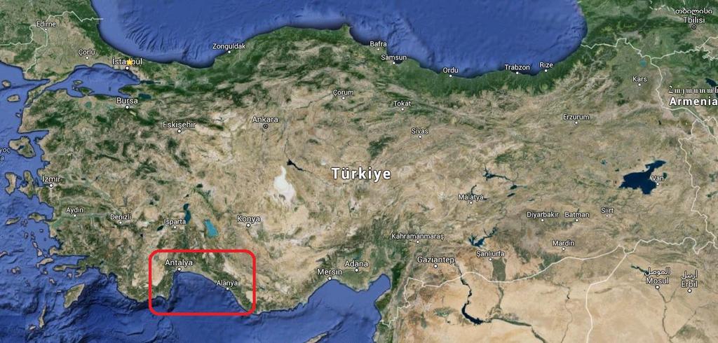 4.6 Gayrimenkulün Bulunduğu Bölgenin Analizi 4.6.1 Antalya İli Antalya, Türkiye'nin en kalabalık beşinci ve bir Akdeniz şehri olup 2014 itibariyle 2.222.562 nüfusa sahiptir.