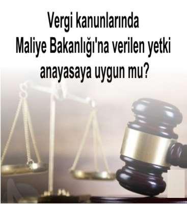 Vergide Kanunilik İlkesi VI. Vergi ödevi Anayasa Madde 73. Herkes, kamu giderlerini karşılamak üzere, malî gücüne göre, vergi ödemekle yükümlüdür.