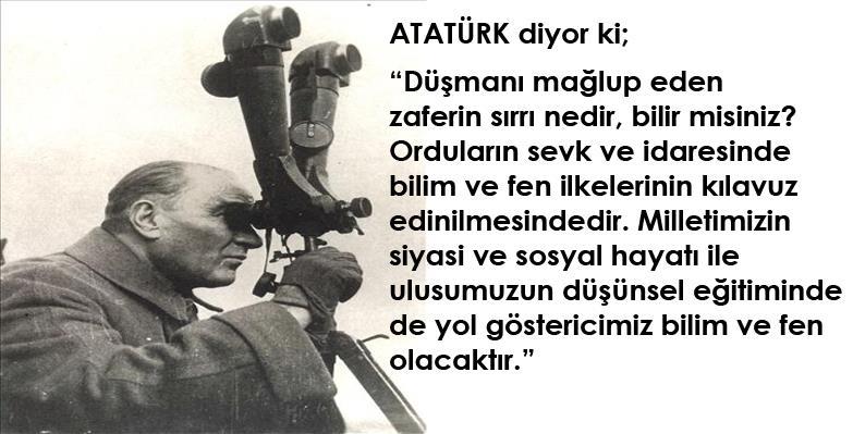 4.7. Atatürk ün bilim ve teknolojiye verdiği önemi açıklar. (22) 5.2. Kütlesi belli suyun, kaynama sıcaklığında tamamen buhara dönüşmesi için gerekli ısı miktarını hesaplar.