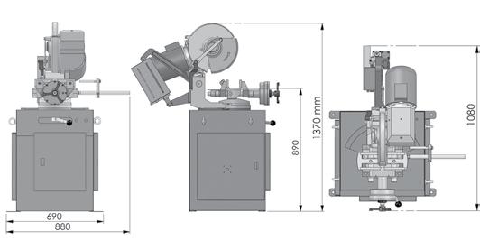 V 315 X SEMI AUTOMATIC / YARI OTOMATİK V 275 X SEMI AUTOMATIC / YARI OTOMATİK Semiautomatic saws have powered material clamping and controlled blade feed rate that is initiated with a foot switch