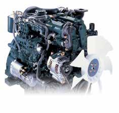 Kubota izel - Makina ve Motor Garantisi ir rada Kubota nın V2203 motoru dakikada 2.250 devirde 40,0 PS güç üretmektedir.