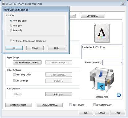 İsteğe Bağlı Sabit Disk Ünitesine Kaydetme ve Yeniden Yazdırma A Verileri oluştururken, File (Dosya) menüsünde Print (Yazdır) öğesini seçin.