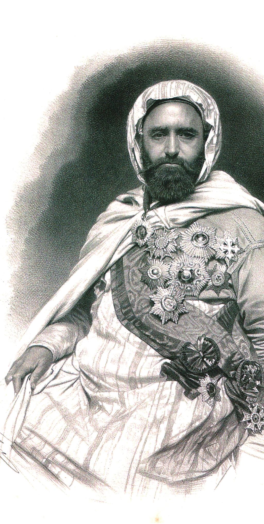 EMÎR ABDÜLKĀDİR EL-CEZÂİRÎ (d.1807-ö.1883) Cezayir emîri Abdülkādir el-cezâirî 1807 yılında Batı Cezâyir in Oran şehrine bağlı Kaytana köyünde dünyaya geldi. Soyu Hz.