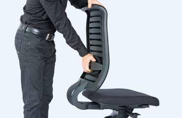 Şekil 11 Şekil 12 5.1 Koltuğun işlevlerinin doğru ayarlanması REFLEX ofis koltuğunun olduğu örnekte, sağlıklı bir oturma için Tuna Girsberger koltuklarının nasıl kullanılacağı gösterilmektedir.