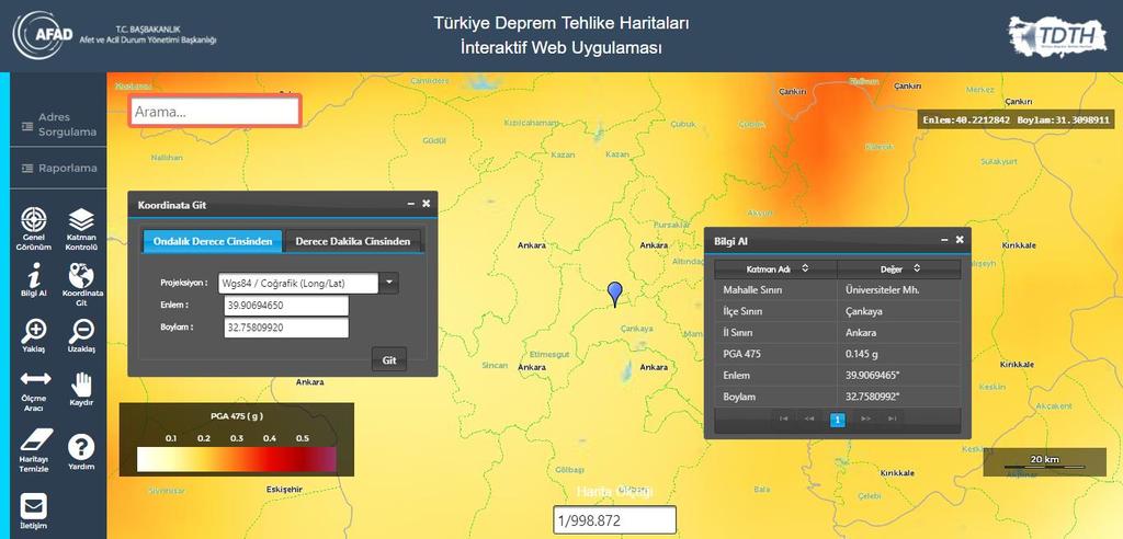 Türkiye Sismik Tehlike Haritasının Güncellenmesi, (UDAP Ç 13-06), Ulusal Deprem Araştırma Programı, Ankara, http://www.deprem.gov.tr/belgeler2016/tsth.pdf Gülkan, P., Koçyiğit, A., Yücemen, M. S., Doyuran, V.