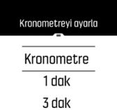 Sayacın ayarlarını değiştirebileceğiniz TXT SET TIMER (Sayacı ayarla) kısayol menüsünü açmak için, yukarı kaydırın veya alt düğmeye basın. Kronometre Orta düğmeye basarak kronometreyi başlatın.