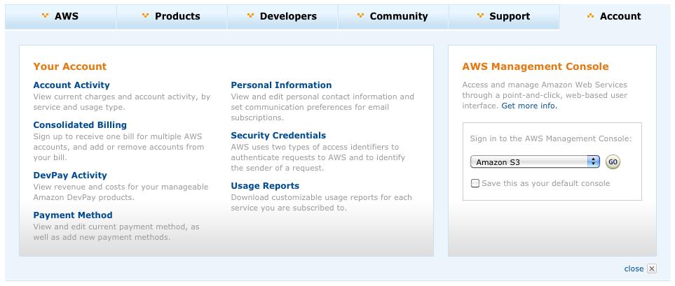 1. AWS Key lerinin elde edilmesi AWS accountunuzu yarattığınız zaman size birer tane public and private AWS key ler otomatik olarak verilmişti. Bu key lere ulaşabilmek için AWS portalını http://aws.