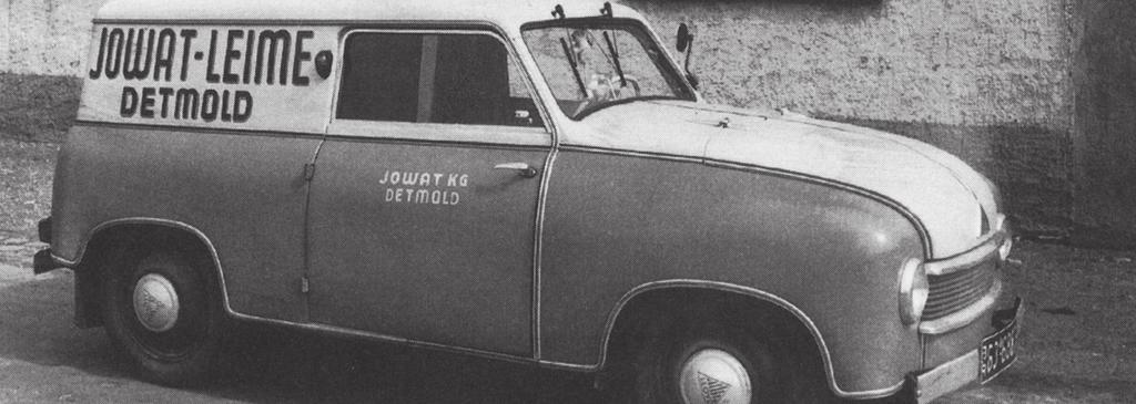 T ari h ç e Tarihçe Jowat ın ilk arabası bir Lloyd 250 Saloon du. Uluslararasılaşma başladı. Casanin AG (İsviçre) den hisse alındı.