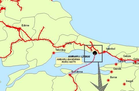 2. Deniz Taşımacılığında Ro-Ro Kullanımı Marmara denizinde kıyıya paralel taşımacılık