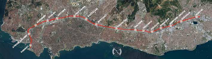 16 PROTA MÜHENDİSLİK İstanbul Kadıköy Kartal Metro Hattı İstanbul Büyükşehir Belediyesi tarafından yaptırılan metro hattının yapım işleri Avrasya Metro Grubu (Astaldi, Makyol, Gülermak) tarafından