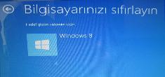 WINDOWS GERİ YÜKLEME VE