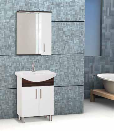 Akasya 65 cm Banyo Dolabı Akasya 65 cm Bathroom Cabinet Akasya Meubles De Salle De Bain Акация Мебель Для Ванной Gövde MDF lam Kapaklar HG MDF Alt dolap MDF lam Kapaklar HG MDF Seramik 65 cm B A N Y