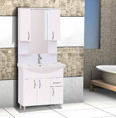 DLM 026752 DLM 039882 00 cm Lavander 80 cm Banyo Dolabı Lavander 80 cm Bathroom Cabinet Lavander Meubles De Salle De Bain Лаванда Мебель Для Ванной Gövde MDF lam Kapaklar HG MDF Alt dolap MDF lam