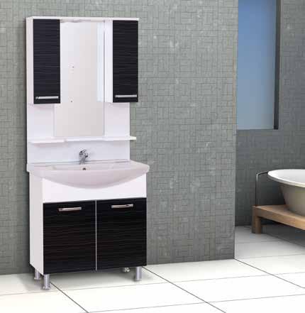 Karasu 65 cm Banyo Dolabı Karasu 65 cm Bathroom Cabinet Karasu Meubles De Salle De Bain Карасу Мебель Для Ванной B A N Y O M O B i L Y A L A R I Matriks Beyaz Matriks Siyah Gövde